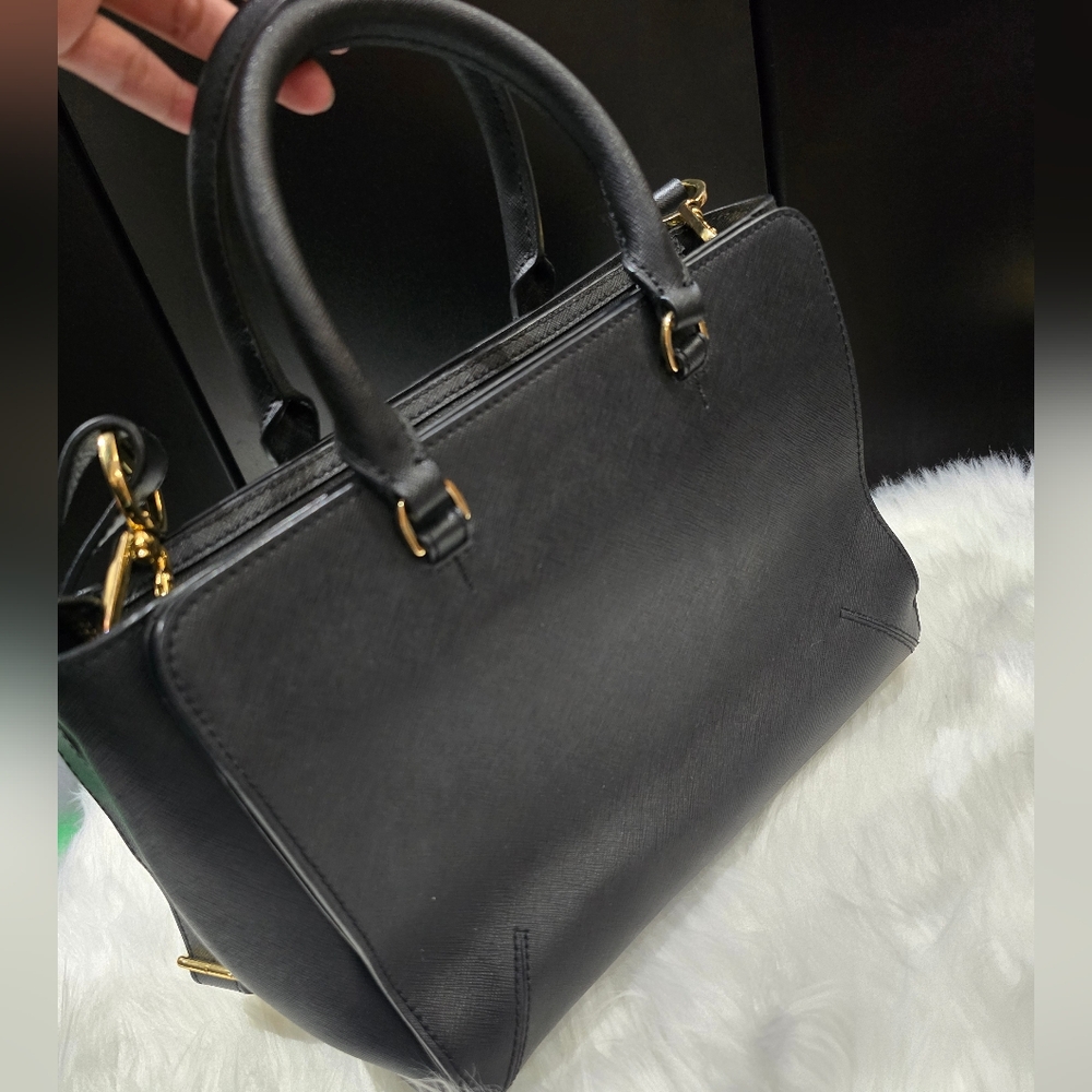 Tory Burch Black Leather Handbag - Picture 2 of 10